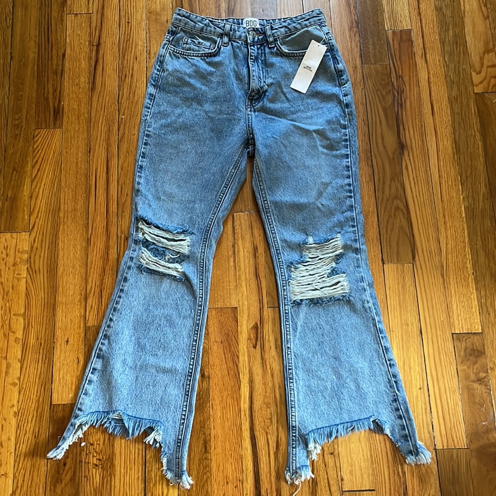 NWT BDG Wilco High-Waisted Cropped Flare Jean size 25 - Picture 3 of 8